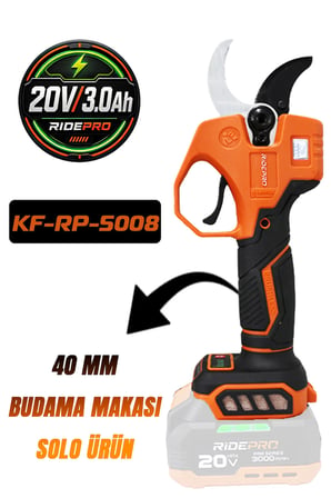 RIDEPRO KF-RP-5008 20V 40 MM KÖMÜRSÜZ ŞARJLI BUDAMA MAKASI – SOLO ÜRÜN