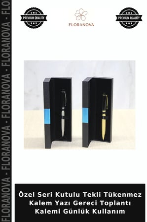 Özel Seri Kutulu Tekli Tükenmez Kalem Yazı Gereci Toplantı Kalemi Günlük Kullanım