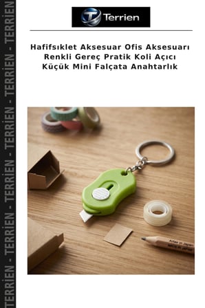 Hafifsıklet Aksesuar Ofis Aksesuarı Renkli Gereç Pratik Koli Açıcı Küçük Mini Falçata Anahtarlık