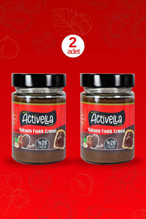 Activella Kakaolu Fındık Ezmesi 330gr %20 Fındıklı X2