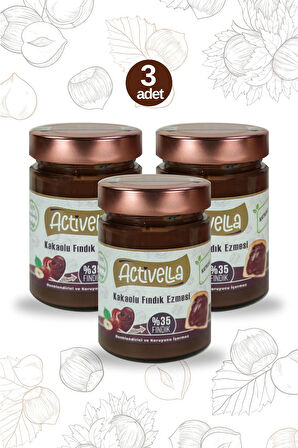 Activella Kakaolu Fındık Ezmesi 330gr %35 Fındıklı X3