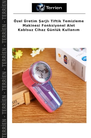 Özel Üretim Şarjlı Tiftik Temizleme Makinesi Fonksiyonel Alet Kablsuz Cihaz Günlük Kullanım