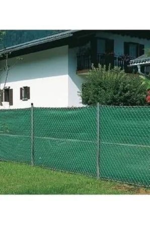 YEŞİL 1x12mt Gölgelik File %95 Lik Gölgelik Kumaş Kolonlu Kuş Gözlü Çit Brandası