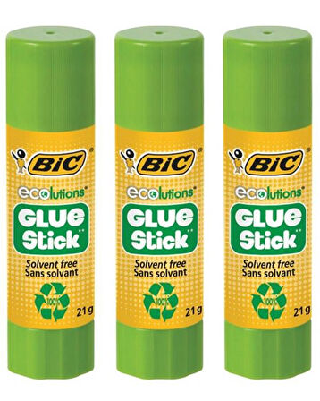 Bic Eco Glue Stick Yapıştırıcı 21 gr 3 Adet