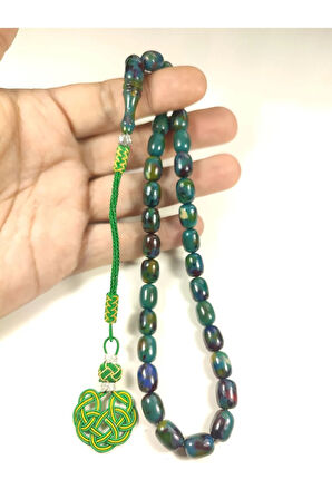 Şekvet Alkan Usta Eseri Trabzon El İşi Kazaz Püsküllü Objeden Sıkma Kehribar Sertifikalı 5732