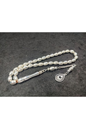 El Boy Olarak Hazırlanmış Alman Gümüş Tesbih Sertifikalı 5691