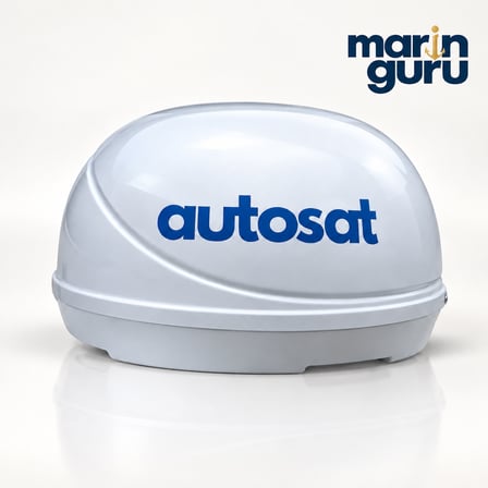 Autosat mba 30 mobil uydu anteni. tekne, karavan, balıkçı teknesi için uygun. 3 çıkışlıdır.