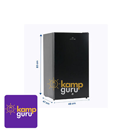 Cool Life 90 Litre Siyah 12/24V Buzdolabı