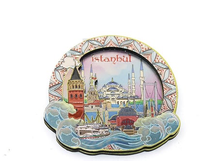 Özel Üretim Turist Hediyesi Dekoratif Obje Dekorasyon Ürünü İstanbul Temalı Magnet