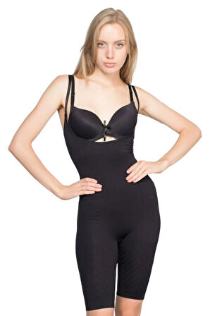 Kadın Dikişsiz Vücut Korse 2013 Siyah