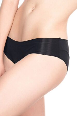 Kadın 2818 Lazer Kesim Slip Korse Siyah