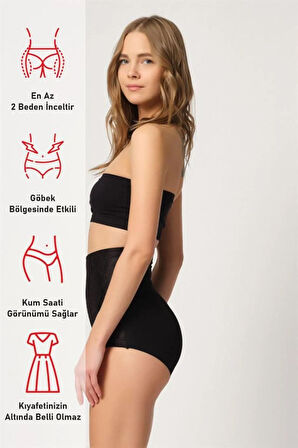 Ten 2842 Lazer Dantelli Slip Korse