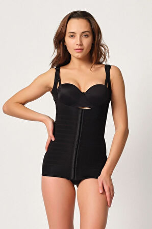 2916 Karyoka Destekli Agraflı Yelek Korse