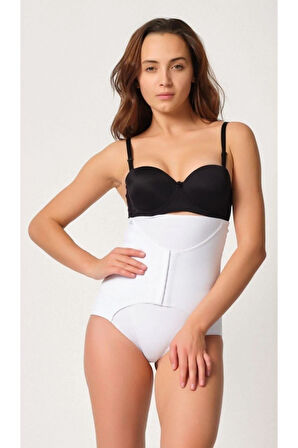 2932 Kadın Yelek Agraflı Lazer Kesim Slip Korse