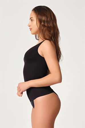 5025 Kadın Seamless Kalın Askılı Atlet Korse Ten