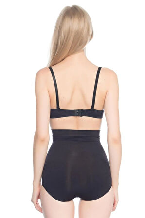Siyah 7024 Ince Yüksek Bel Slip Korse