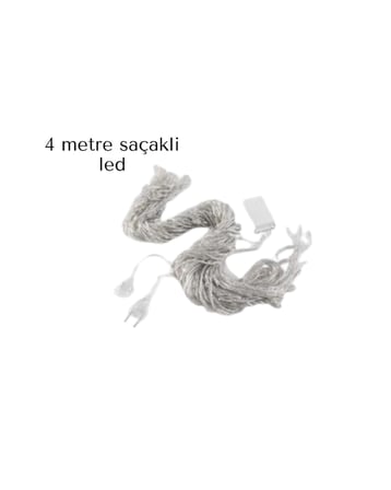 Saçaklı 4 Metre Perde Led