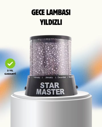 Renk Değiştirmeli Led Yıldız Projektör Parti Ve Gece Lambası