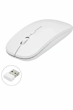 Kablosuz Mouse Fare Şarjlı Bluetooth Wireless Çift Modlu Sessiz
