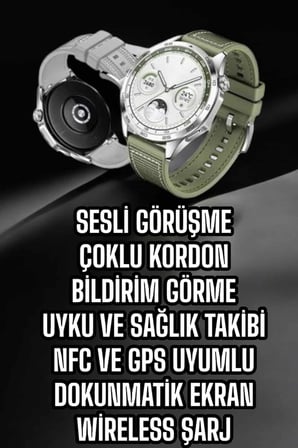 Akıllı Saat Sesli Görüşme Uyku Ve Sağlık Takibi Nfc Uyumlu