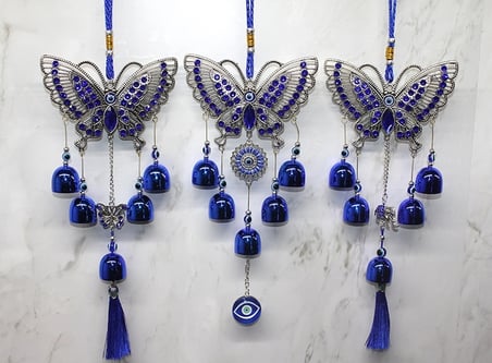 Metal Nazar Boncuğu Çan Alk3489