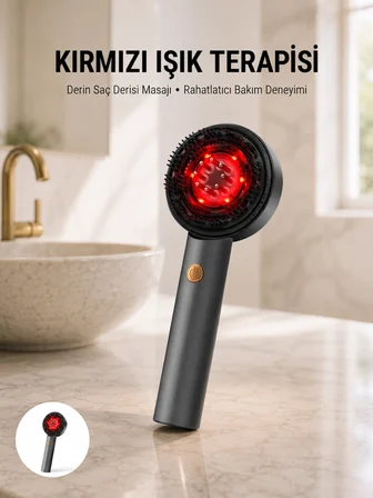 Saç Büyüme Destekleyici Elektrikli Masaj Tarak Yağ Aplikatörlü Yeni Nesil