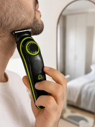 5'i 1 Arada Erkek Tıraş Makinesi Hassas Kesim Sıfır Tıraş Ve Sakal Bakım Seti