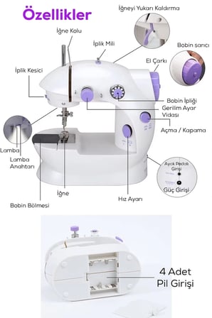 Mini Ev Tipi Dikiş Makinası
