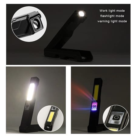Gold Silver Gs-2070 30w Şarjlı Mıknatıslı Katlanabilir Led Çalışma Tamirci Feneri