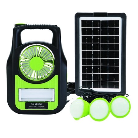 Gold Silver Gs-909 Bluetooth Radyo Usb Güneş Paneli Dahil Solar Enerjili 3 Ampullü Şarjlı Spot Fener