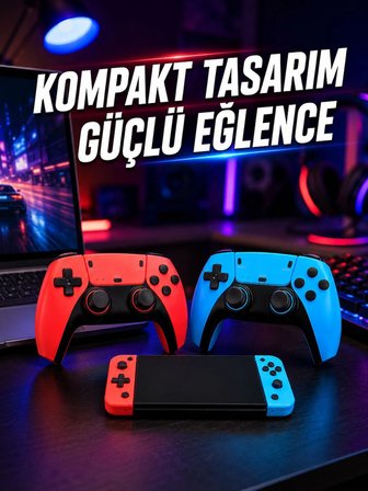 Kablosuz Retro Oyun Konsolu Hdmı Tv Bağlantılı Çift Gamepad Seti
