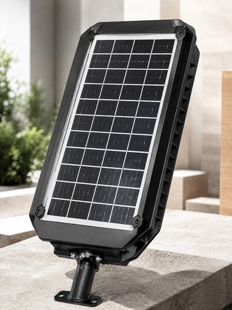 Güneş Enerjili Hareket Sensörlü Led Sokak Lambası Uzaktan Kumandalı Dış Mekan Aydınlatma