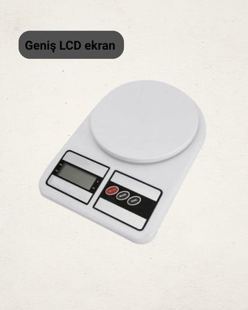 Lcd Ekranlı Yüksek Hassasiyetli Dijital Mutfak Terazisi Yeni Nesil