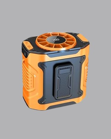 Dijital Ekranlı Turbo Mini Fan – 3 Kademeli Hız, Sessiz Çalışma Ve Type-c Şarj