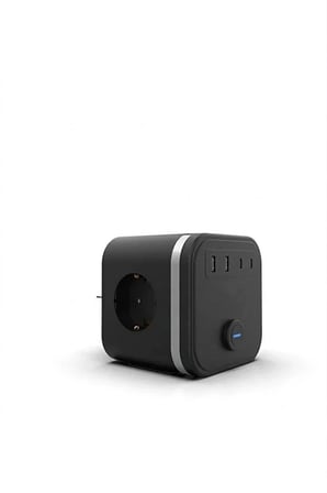 Termal Akım Korumalı Isıya Dayanıklı 3’lü Duvar Tipi Priz 2x Usb 2x Typce 3680 W