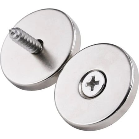 Adet x/x, Mm Neodyum Mıknatıs Havşa Delikli Magnet Vida Atılabilir N Nikel Paslanmaz