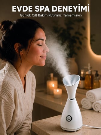 Nano İyonik Buhar Cihazı Tek Tuşla Kullanım Yüz Bakım Makinesi