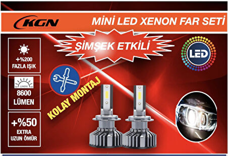 KGN MİNİ TURBO LED XENON H3