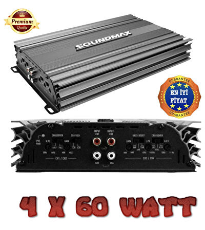 Sx-2700.4 3000w 4 Kanal Profesyonel Oto Amfi