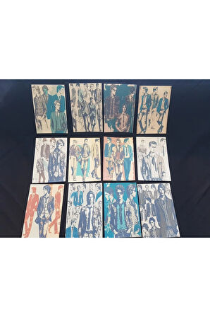Fashion Erkekler (24 Adet) Bullet Journal Vintage Kağıt Seti Scrapbook