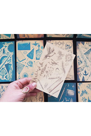 Vintage Stuffs (24 Adet) Bullet Journal Vintage Kağıt Seti Scrapbook