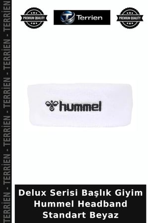 Delux Serisi Başlık Giyim Hummel Headband Standart Beyaz