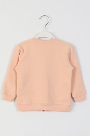 İSOB Kedi Desenli Kız Çocuk Hırka 9-36 Ay 20702