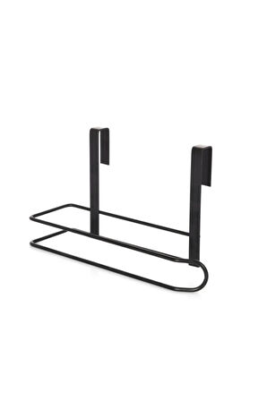 Siyah Metal Tel Kağıt Havluluk – Kapı Arkası Askılı, Pratik ve Şık Tasarım