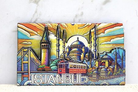Ahşap İstanbul Temalı Magnet Alk4365