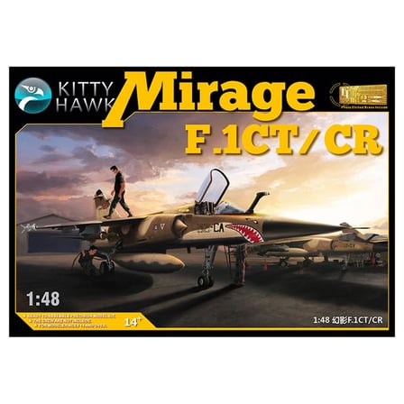 Kitty Hawk Mirage F.1CT/CR Askeri Araç Maketi 1/48 Gri