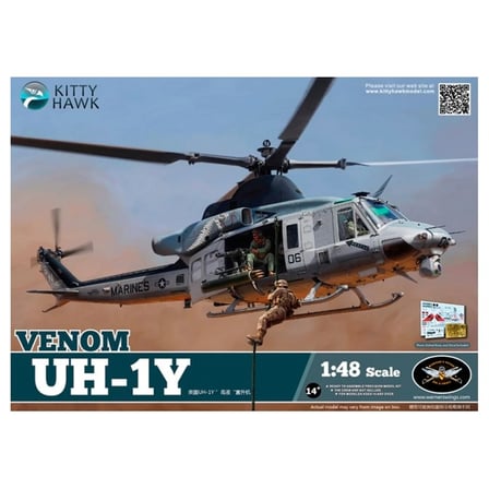 Kitty Hawk 80124, 1/48 UH-1Y Venom Plastik Maketi