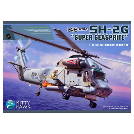 Kitty Hawk Kaman SH-2G Super Seasprite Askeri Araç Maketi 1/48 Gri