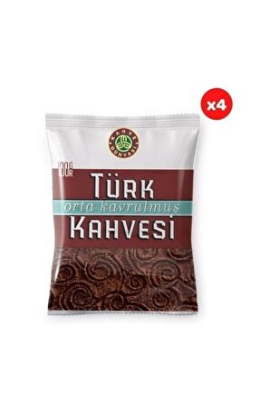 Kahve Dünyası Orta Kavrulmuş Türk Kahvesi 100 Gr (4'lü Paket) 