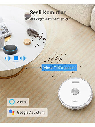 Ultenic T10 Çöp İstasyonlu Akıllı Robot Süpürge
